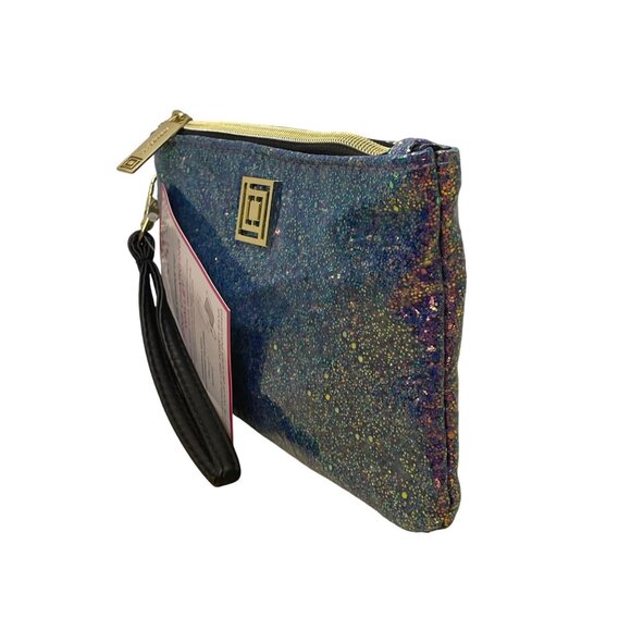 Liz Claiborne Women’s Multi Glitter RFID Phone Charging Wristlet Wallet Size S - Picture 2 of 12